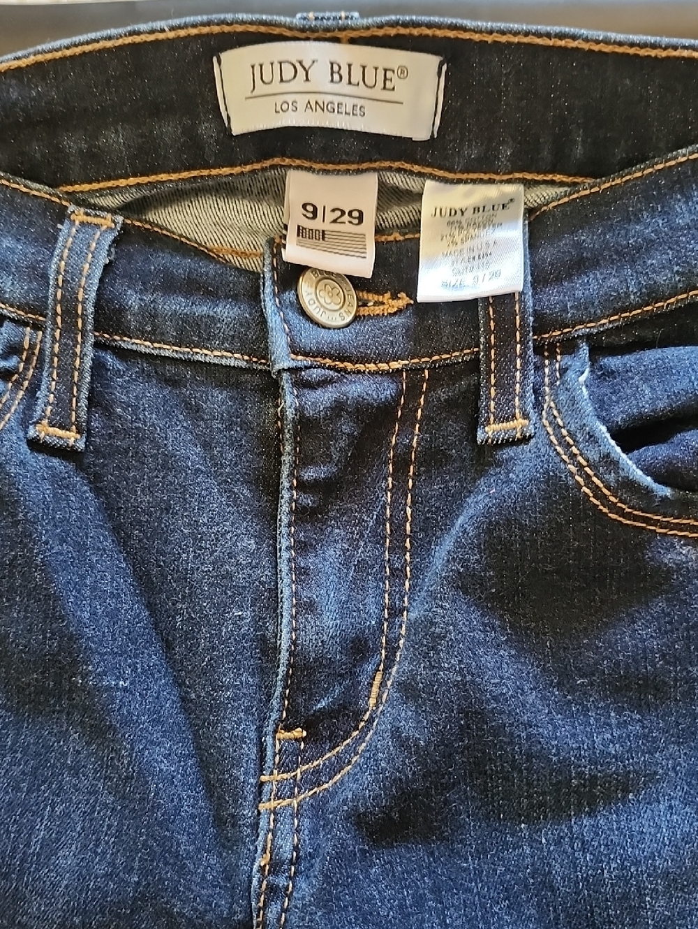 Judy Blue Dark Blue Skinny Jeans - Picture 4 of 7